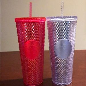 Two Studded Starbucks Cups